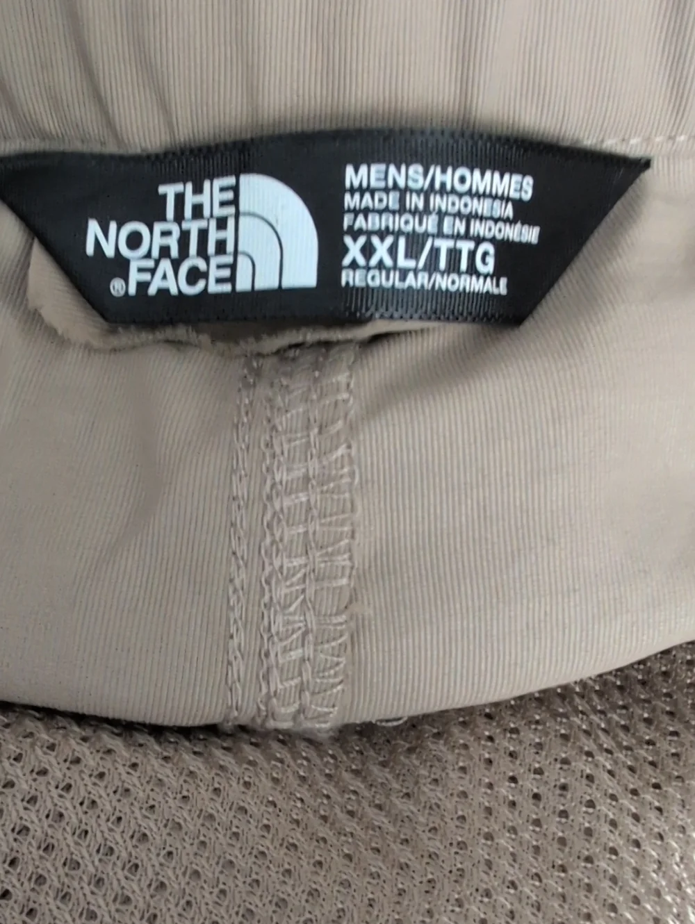 The North Face Beige Outdoor Cargo Shorts With Adjustable Belt